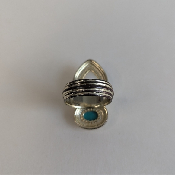 Kendra Scott Rare Yira Double Stone Gypsy Ring - sz 7¼ - 7½ *Signs of Wear* - Picture 5 of 10